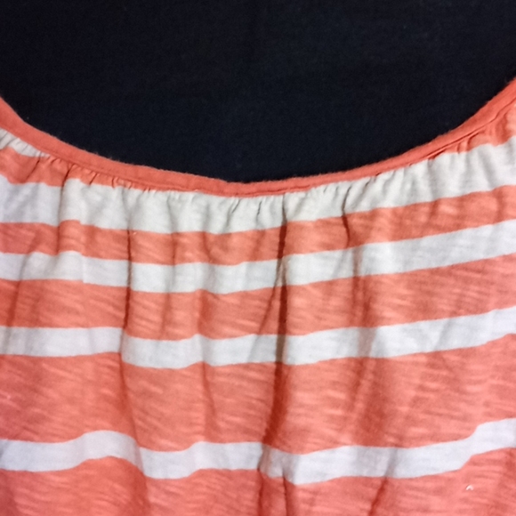 Union Bay orange striped tank top - Picture 2 of 5